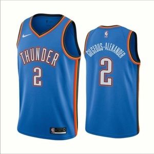 Thunder Shai Gilgeous-Alexander Men’s Blue Jersey